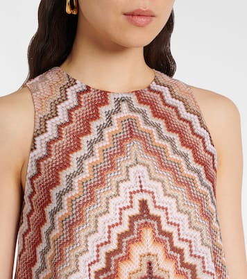 Abito corto in maglia a zig-zag | Missoni
