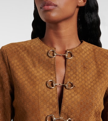 GG Horsebit suede minidress | Gucci