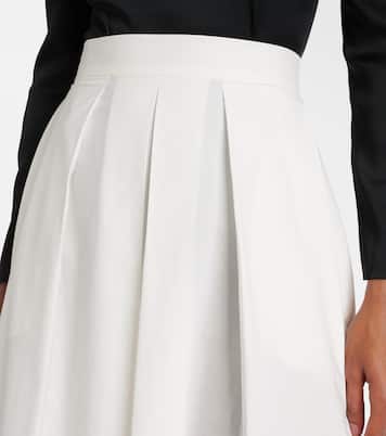 Gonna midi in popeline di cotone | Elie Saab