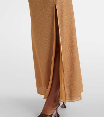 Glitter gathered maxi dress | Oséree