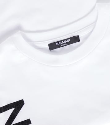 T-shirt en coton à logo | Balmain Kids