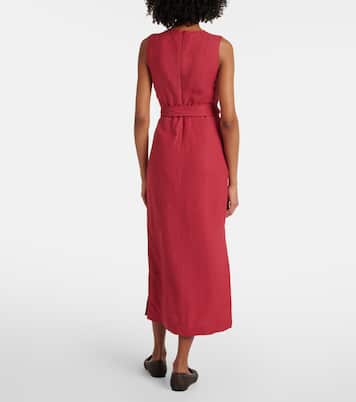 Abito midi con cintura | Brunello Cucinelli
