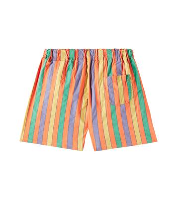 Striped cotton-blend shorts | Bobo Choses