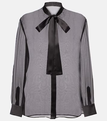 Schluppenbluse aus Seidenchiffon | Dolce&Gabbana