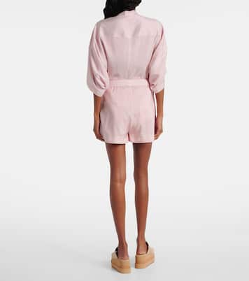 细条纹真丝短裤 | Stella McCartney