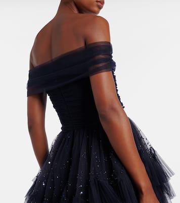 Queenie embellished tiered tulle gown | Jenny Packham