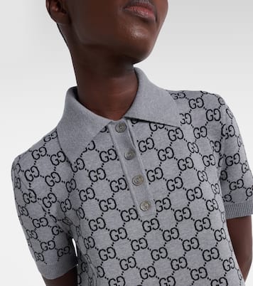 GG wool-blend polo dress | Gucci