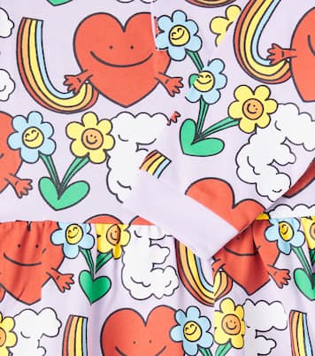 Baby Kleid Rainbow Love aus Baumwoll-Jersey | Stella McCartney Kids