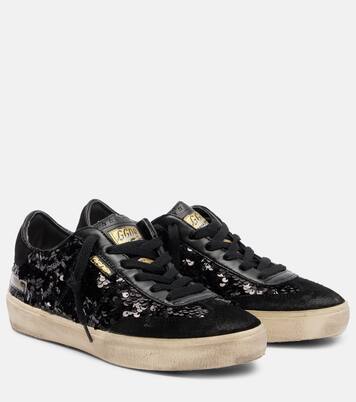 Soul Star sequined leather sneakers | Golden Goose