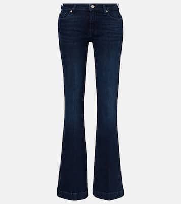 Jeans flared Dojo con tachuelas de tiro bajo | 7 For All Mankind