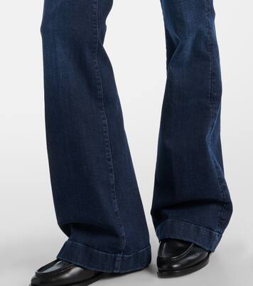 Jeans flared Dojo con tachuelas de tiro bajo | 7 For All Mankind
