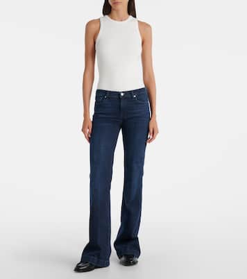 Jeans flared Dojo con tachuelas de tiro bajo | 7 For All Mankind