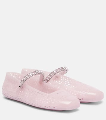 Jelly embellished PU Mary Jane flats | Jimmy Choo