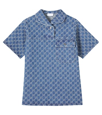 Kleid GG aus Denim | Gucci Kids