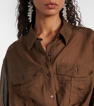 Chemise Nath raccourcie en coton mélangé | Marant Etoile