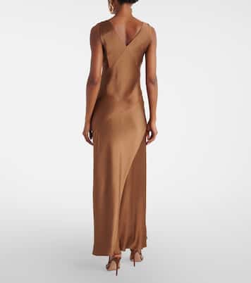 Abito lungo Pilly in raso senza maniche | Max Mara