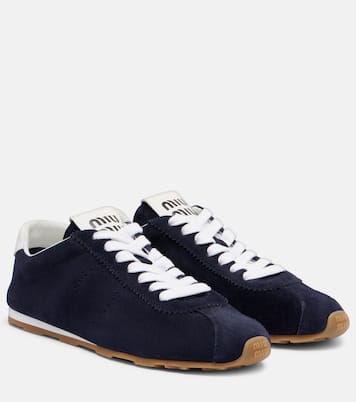 Baskets Plume en daim | Miu Miu