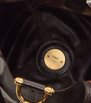 Chloé Balloon Small leather and suede shoulder bag | Chloé