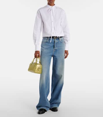 Tote Bag Emblem Small aus Lackleder | Gucci