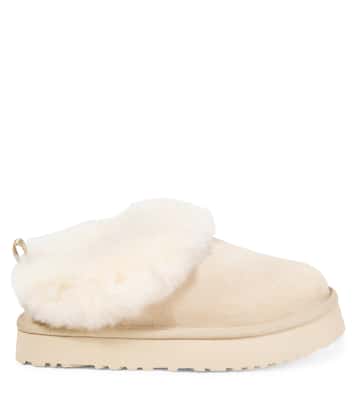 Tazzelle shearling-lined suede slippers | UGG Kids