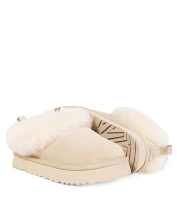 Tazzelle shearling-lined suede slippers | UGG Kids