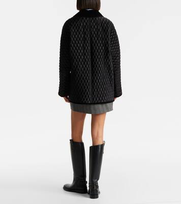 Corduroy-trimmed quilted jacket | Burberry