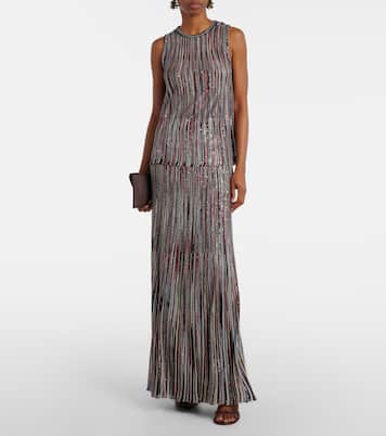 Striped lamé maxi skirt | Missoni