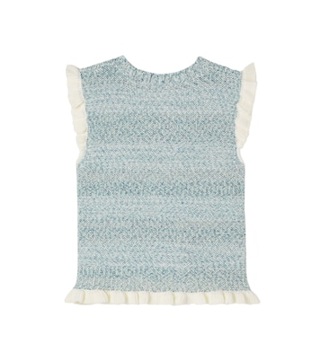 Knitted cotton-blend top | Zimmermann Kids