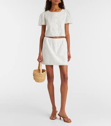 Salma embroidered cotton top | Posse