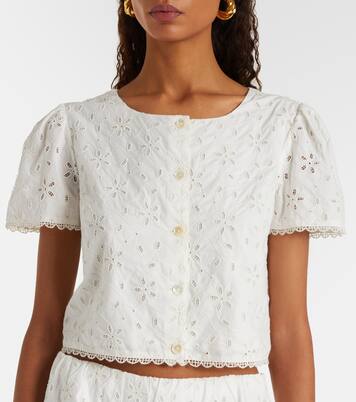 Salma embroidered cotton top | Posse