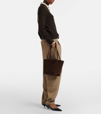 Park Edge Medium suede tote bag | The Row