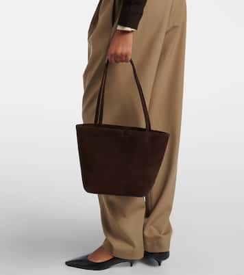 Park Edge Medium suede tote bag | The Row