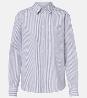 Striped cotton poplin shirt | Saint Laurent