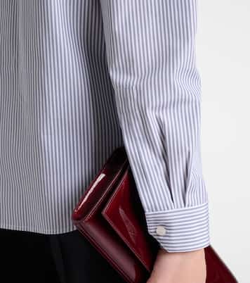 Striped cotton poplin shirt | Saint Laurent