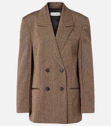 Blazer in misto lana a spina di pesce | Róhe