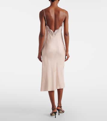 Robe en satin de soie à dentelle | Róhe