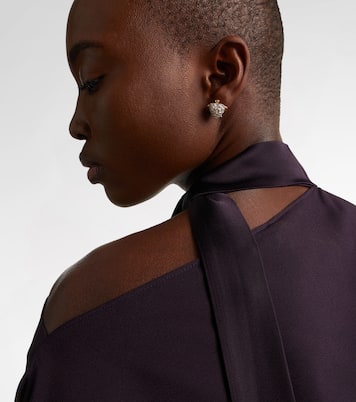 Tortue Coeur 9kt gold earrings with diamonds | Yvonne Léon