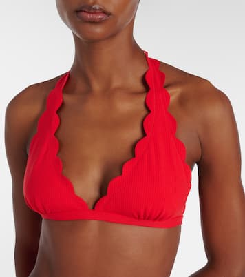Spring scalloped bikini top | Marysia