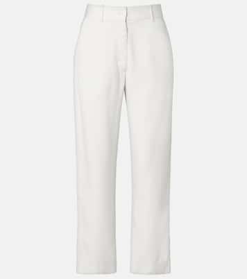 Cotton cropped straight pants | The Row