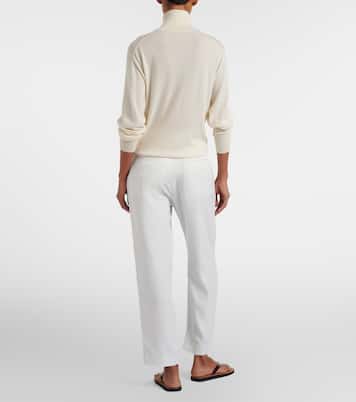 Cotton cropped straight pants | The Row