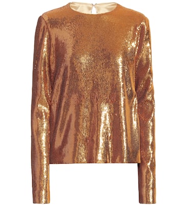 Gilded Clara sequined top | Galvan