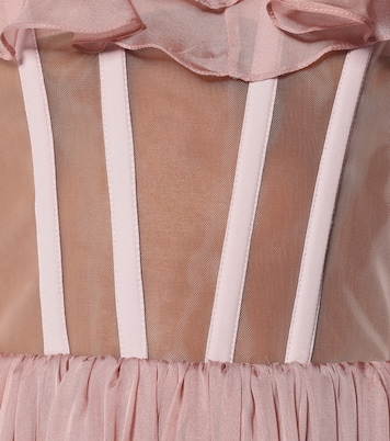 Off-Shoulder-Robe aus Seide | Rasario