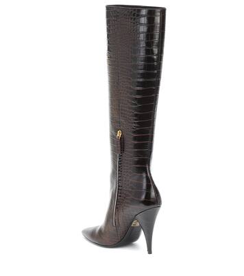 Botas altas de piel efecto coco | Tom Ford