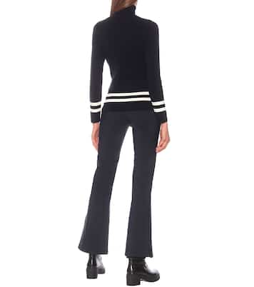 Judith striped turtleneck sweater | Fusalp