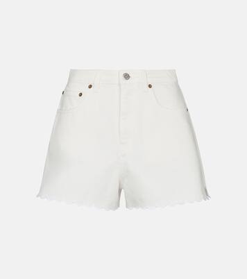 Shorts di jeans a vita alta | Miu Miu