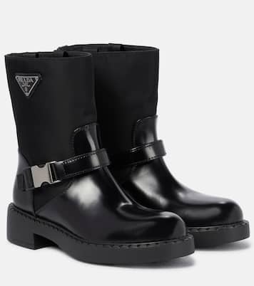 Bottines en Re-Nylon et cuir | Prada