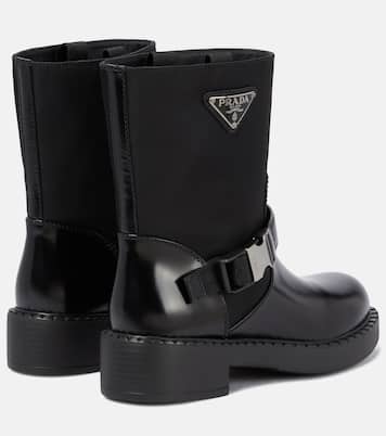 Bottines en Re-Nylon et cuir | Prada