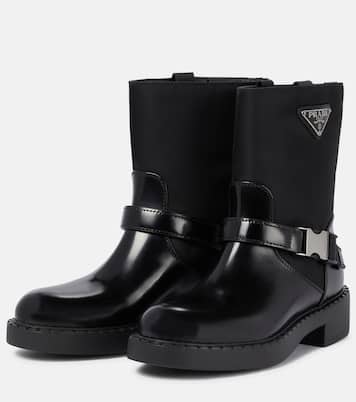 Bottines en Re-Nylon et cuir | Prada