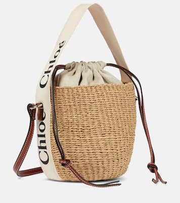 Bucket-Bag Woody Small mit Leder | Chloé