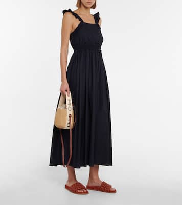 Bucket-Bag Woody Small mit Leder | Chloé